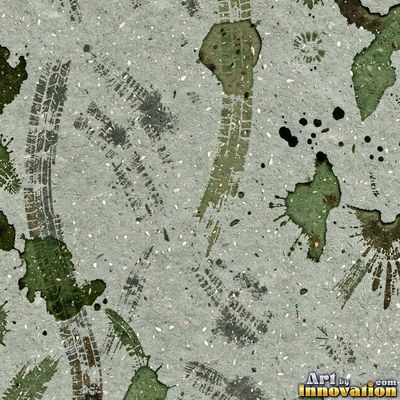 Fresh light gray asphalt with fine gravel texture, flat overhead view