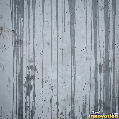 Smoke stained ochre wall with dark soot gradients across the surface