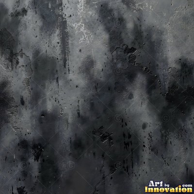 Old blue gray wall built up in layers of patched plaster and paint