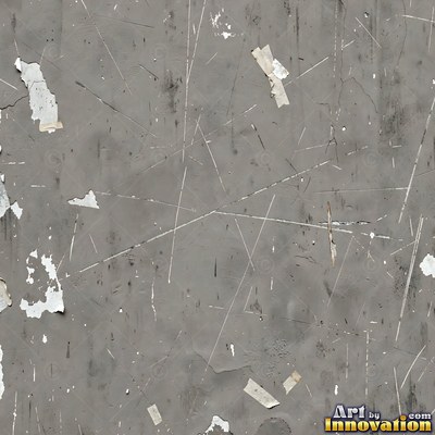 Smoke stained ochre wall with dark soot gradients across the surface