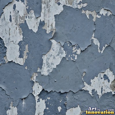 Smoke stained ochre wall with dark soot gradients across the surface