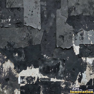 Grungy beige wall splattered with old paint drips, shot flat and even