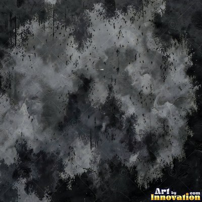 Smoke stained ochre wall with dark soot gradients across the surface