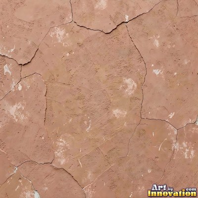 Swirled plaster ceiling pattern of overlapping circles in cool gray