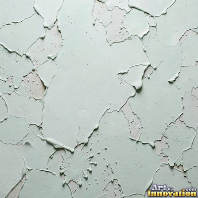 Rough sand textured stucco in warm beige under even front light