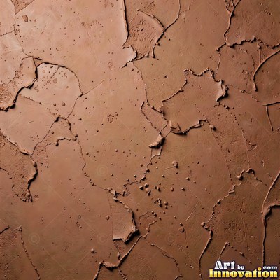 Rough sand textured stucco in warm beige under even front light