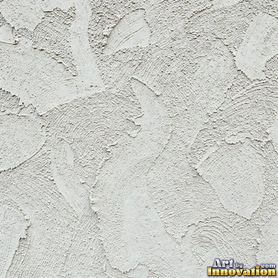Cracked plaster with fine spidery lines in faded mint green paint