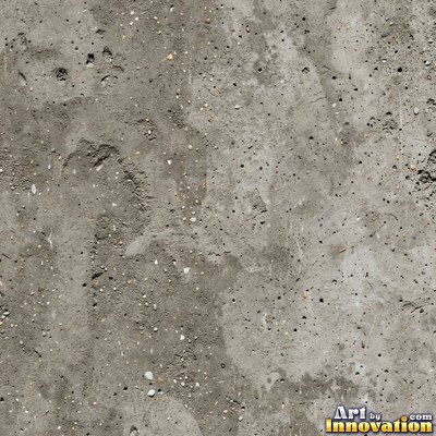Poured concrete in pale off-white with soft cloudy color variation
