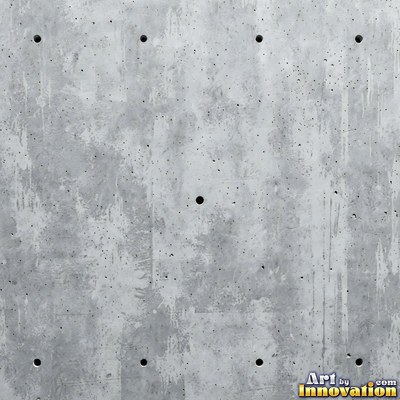 Acid washed concrete with mottled light and dark gray staining