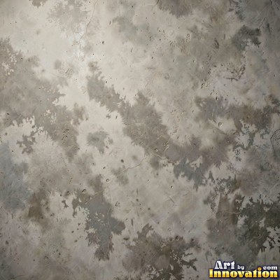 Poured concrete in pale off-white with soft cloudy color variation