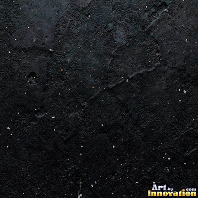 Gray concrete slab with a fine hairline crack running across it