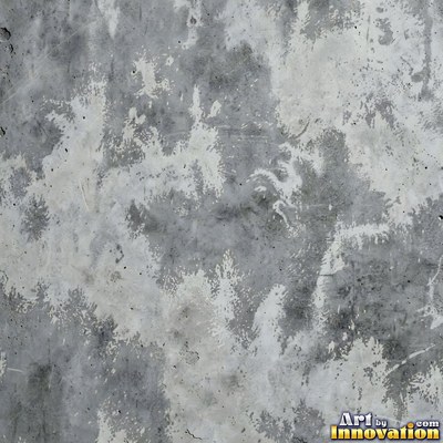 Poured concrete in pale off-white with soft cloudy color variation