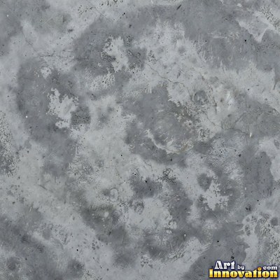 Gray concrete slab with a fine hairline crack running across it