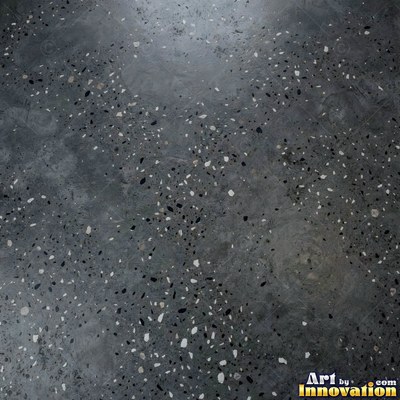 Poured concrete in pale off-white with soft cloudy color variation