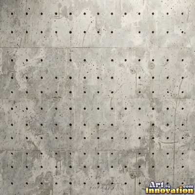 Smooth raw concrete with small air holes scattered across the surface