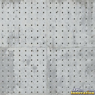 Poured concrete in pale off-white with soft cloudy color variation