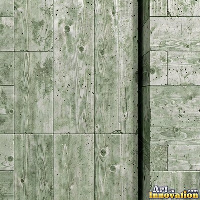 Poured concrete in pale off-white with soft cloudy color variation