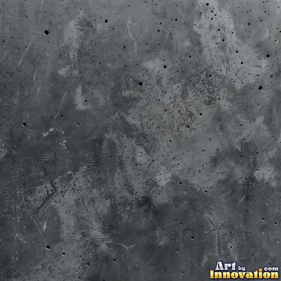 Acid washed concrete with mottled light and dark gray staining