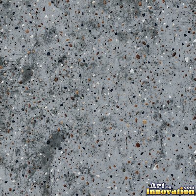 Poured concrete in pale off-white with soft cloudy color variation