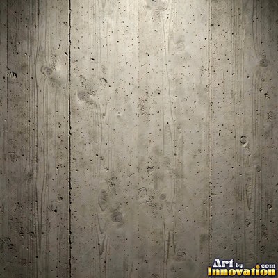 Acid washed concrete with mottled light and dark gray staining