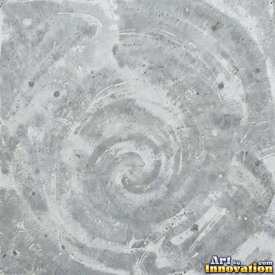 Poured concrete in pale off-white with soft cloudy color variation