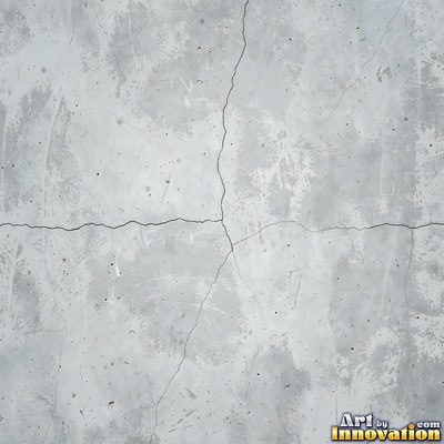Acid washed concrete with mottled light and dark gray staining
