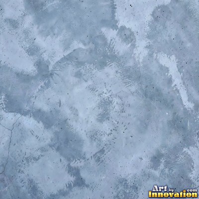 Acid washed concrete with mottled light and dark gray staining