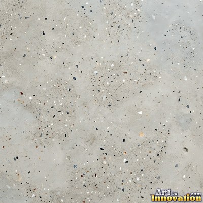 Gray concrete slab with a fine hairline crack running across it