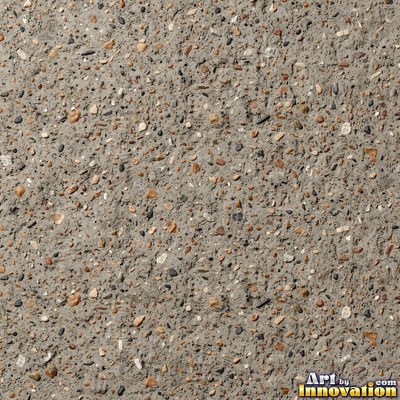 Acid washed concrete with mottled light and dark gray staining