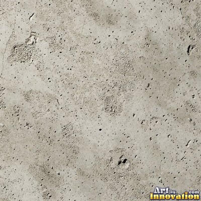 Poured concrete in pale off-white with soft cloudy color variation