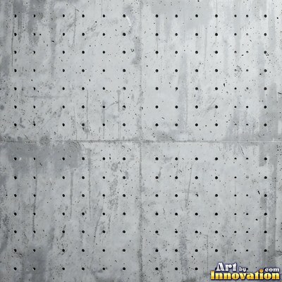 Smooth raw concrete with small air holes scattered across the surface