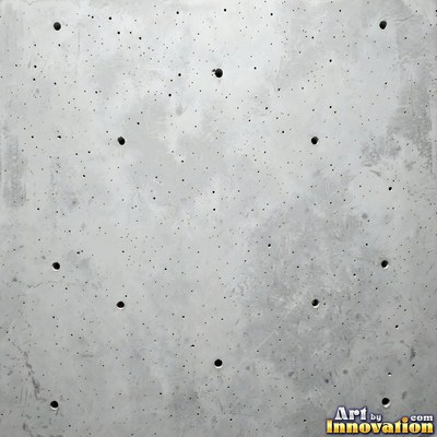 Poured concrete in pale off-white with soft cloudy color variation