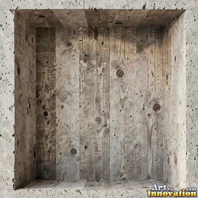 Smooth raw concrete with small air holes scattered across the surface