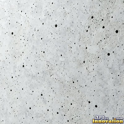 Gray concrete slab with a fine hairline crack running across it