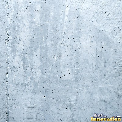 Gray concrete slab with a fine hairline crack running across it