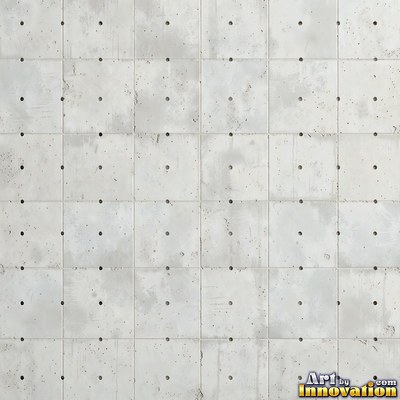 Acid washed concrete with mottled light and dark gray staining