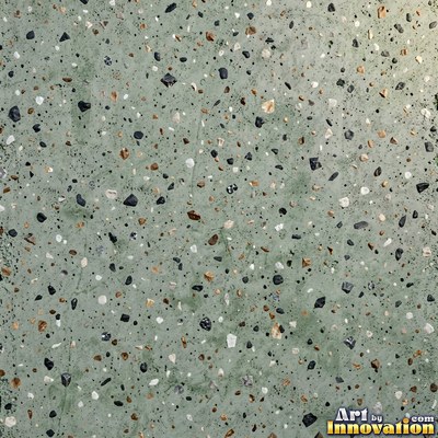 Poured concrete in pale off-white with soft cloudy color variation