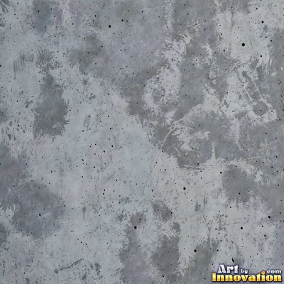 Acid washed concrete with mottled light and dark gray staining