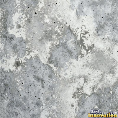 Gray concrete slab with a fine hairline crack running across it