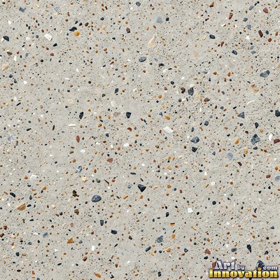 Acid washed concrete with mottled light and dark gray staining