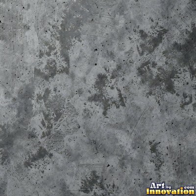 Poured concrete in pale off-white with soft cloudy color variation