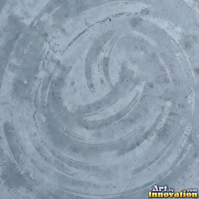 Acid washed concrete with mottled light and dark gray staining