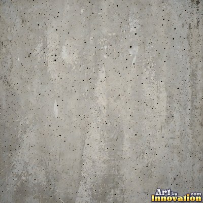 Gray concrete slab with a fine hairline crack running across it