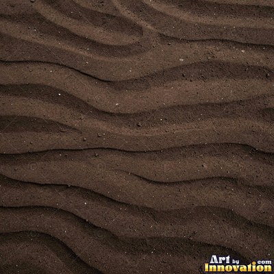 Dry cracked sand crust in rust red clay tones