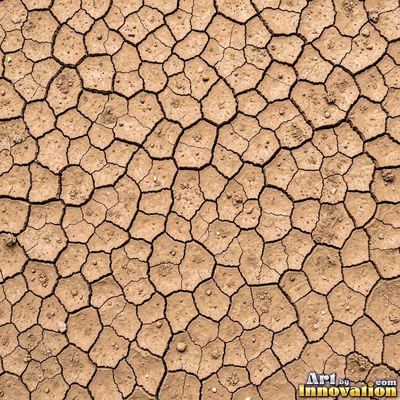 Pink sand marked with small swirls carved by the wind