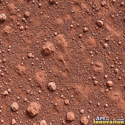 Dry cracked mud broken into polygon shaped plates of clay brown