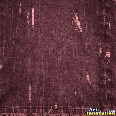 Acid washed denim with marbled bleach patterns, shot flat and even