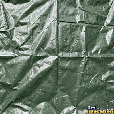 Paint splattered canvas drop cloth in royal blue