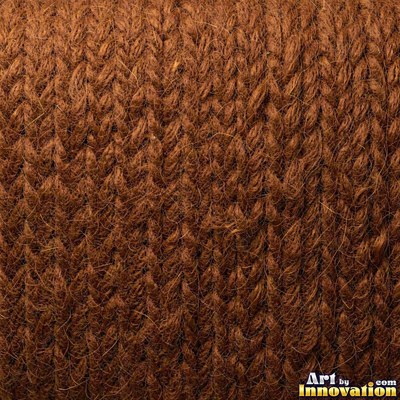 Basket weave knit stitch pattern in teal yarn