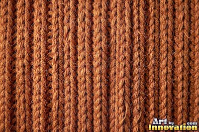 Two color Fair Isle knit pattern in burnt orange
